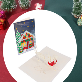 3D Pop-up Grußkarte für Weihnachten DIY