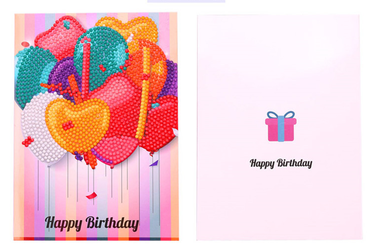 Luftballons Geburtstagskarte DIY