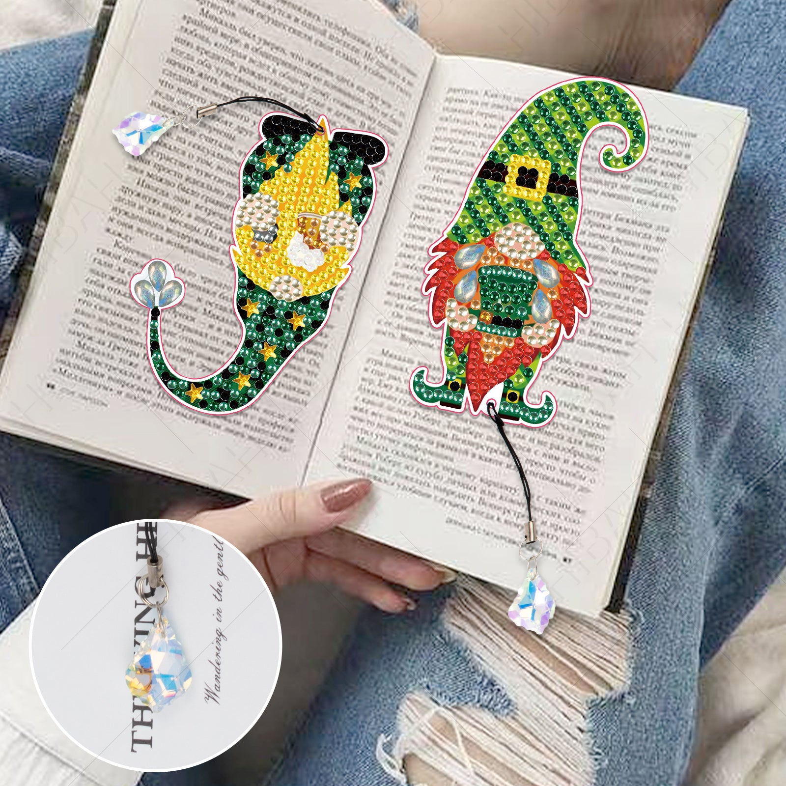 diamond painting lesezeichen