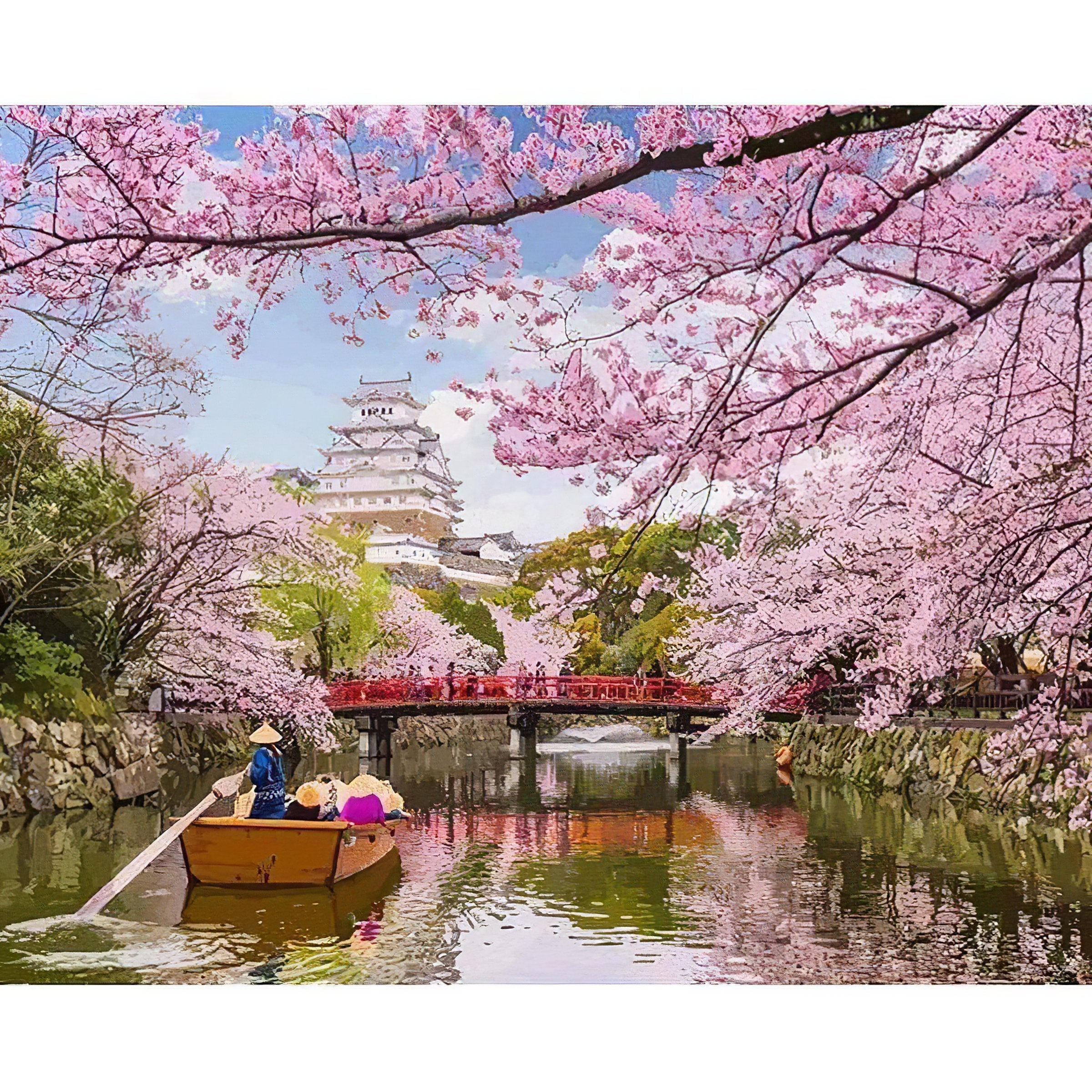 Diamond Painting - Japanischer Kirschbaum am Fluss