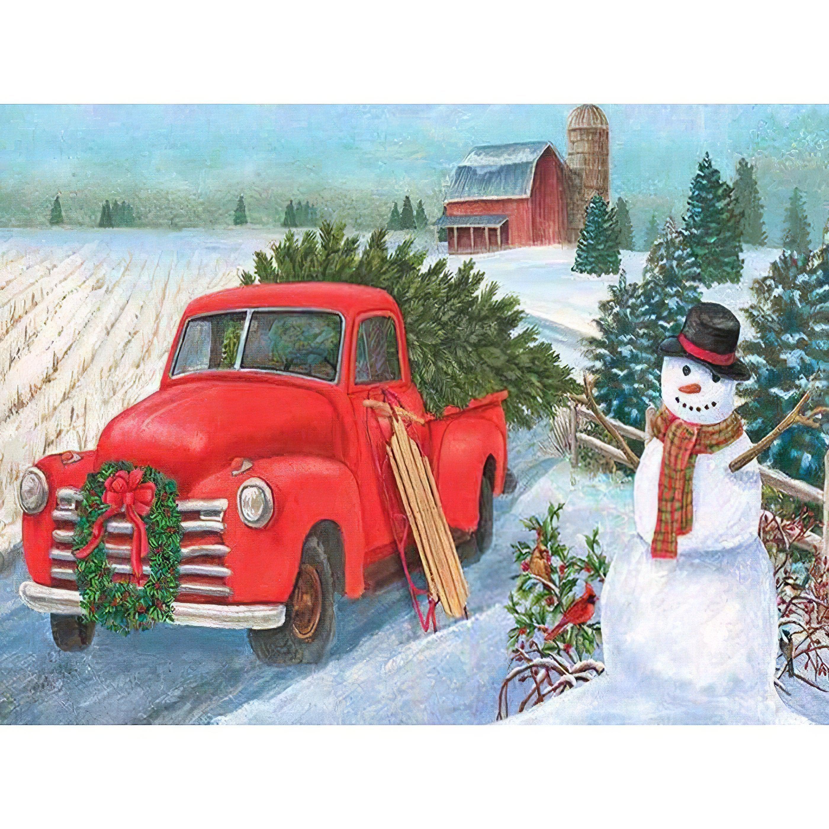 Diamond Painting - Snowman'S Farm