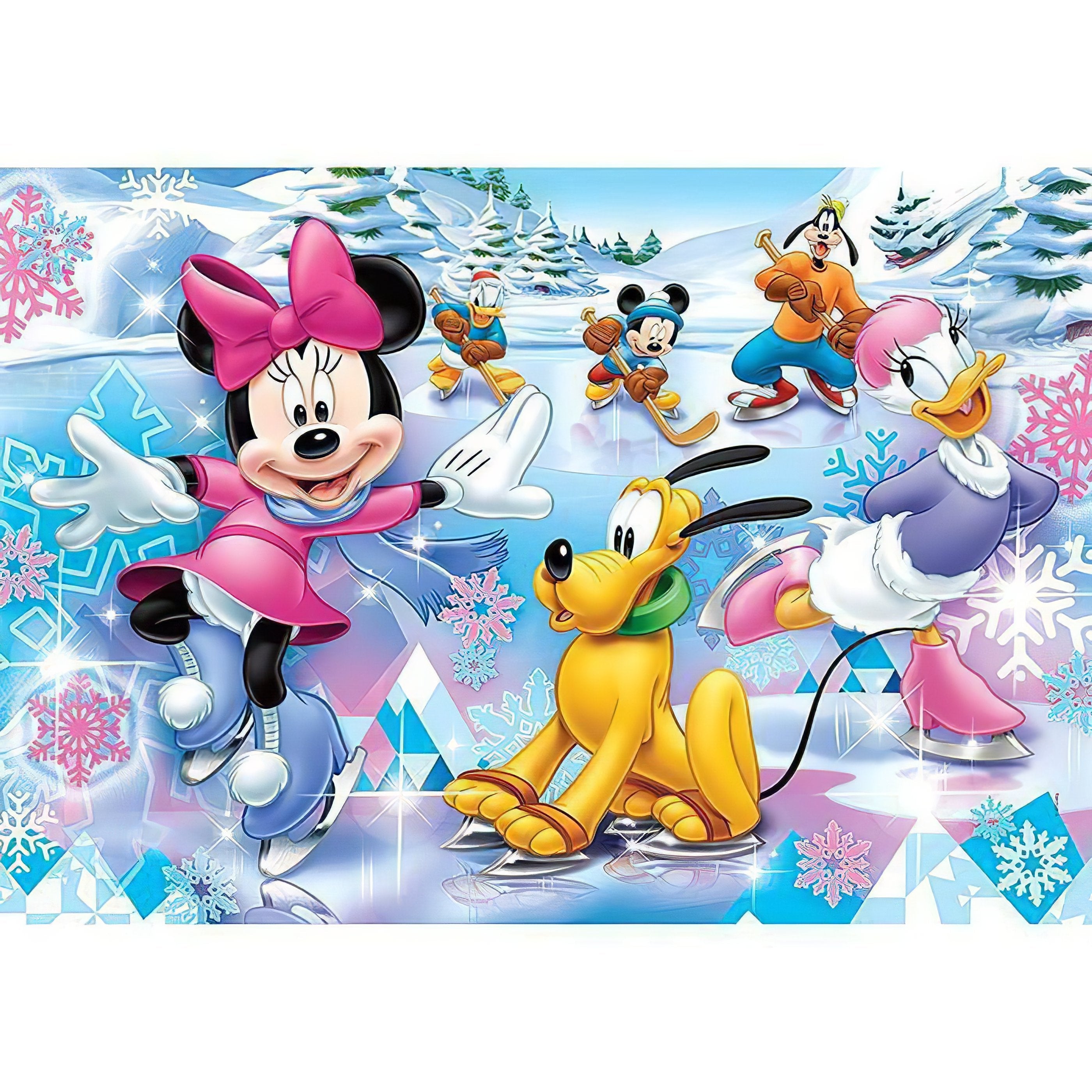 Diamond Painting - Minnie, Gänseblümchen und Pluto-Disney