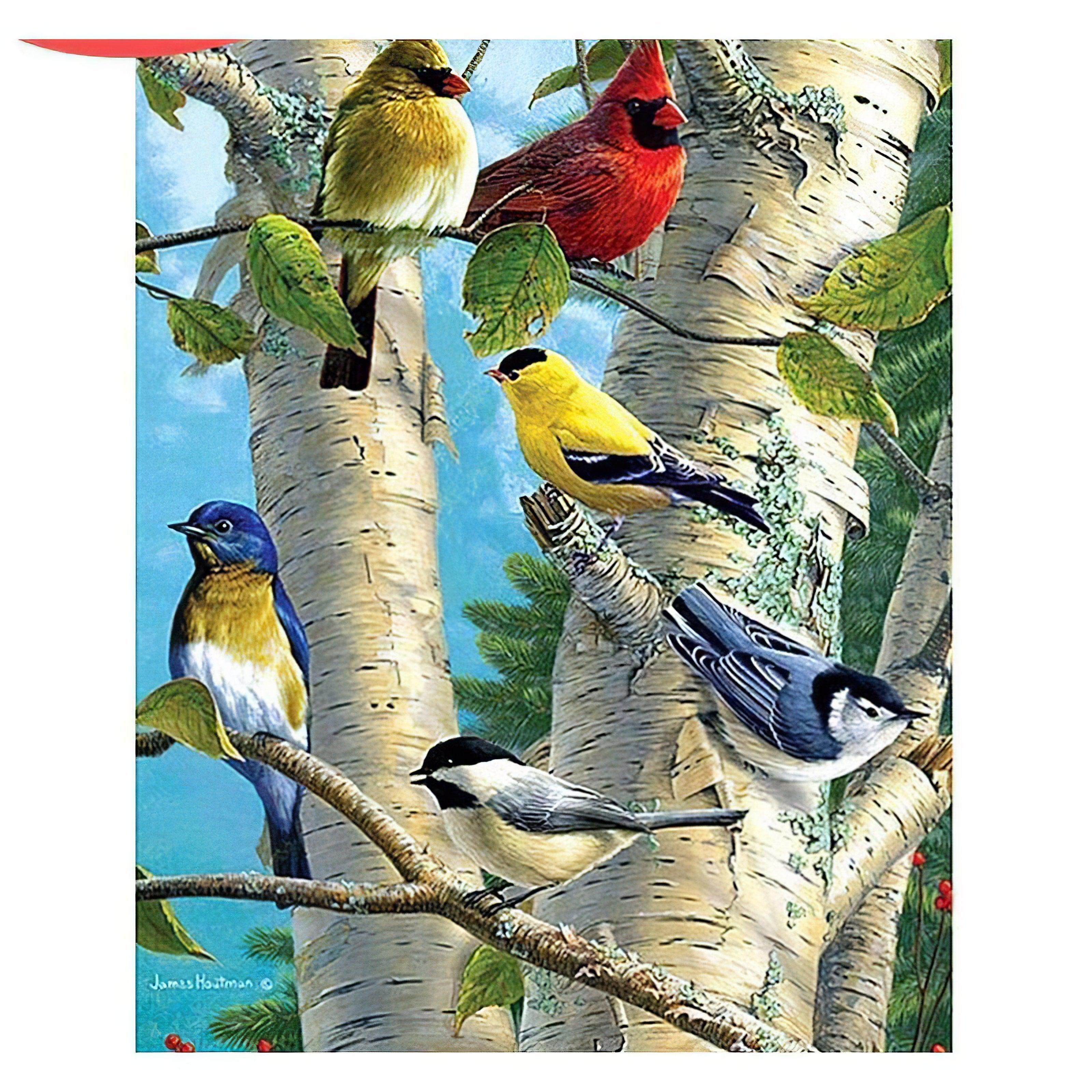 Diamond Painting - Vögel auf dem Baum