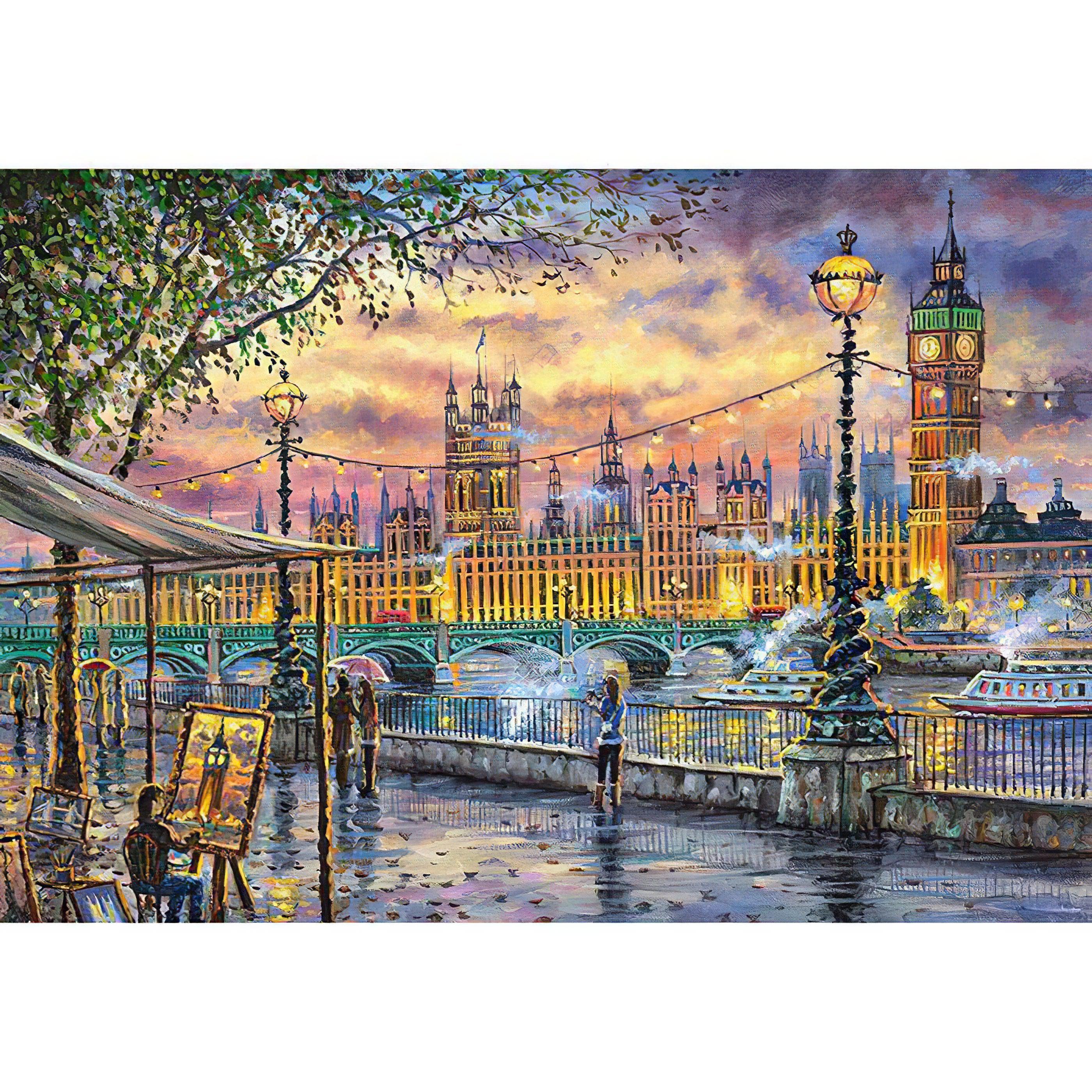 Diamond Painting - London-Brücke über den Fluss
