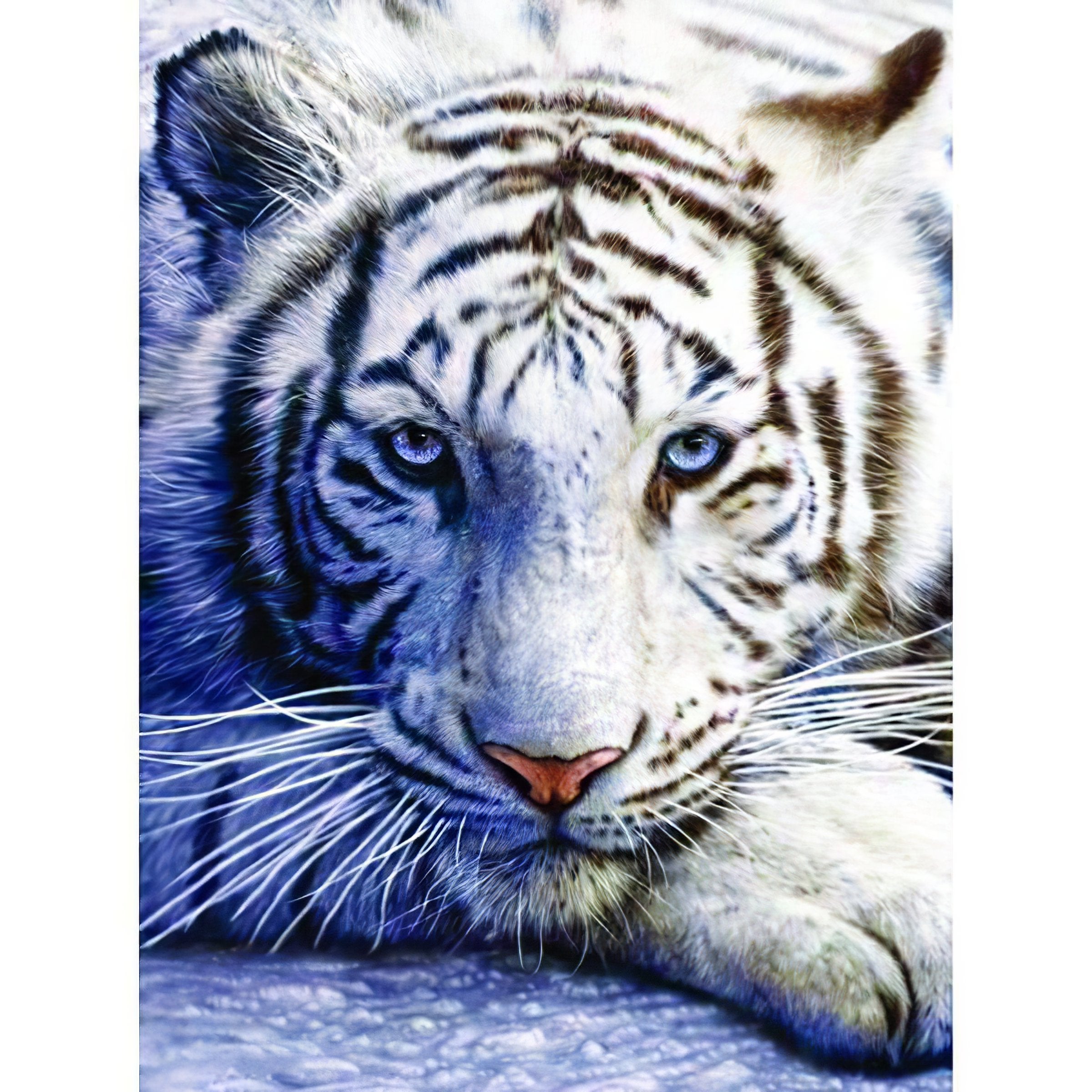 Diamond Painting - weißer Tiger