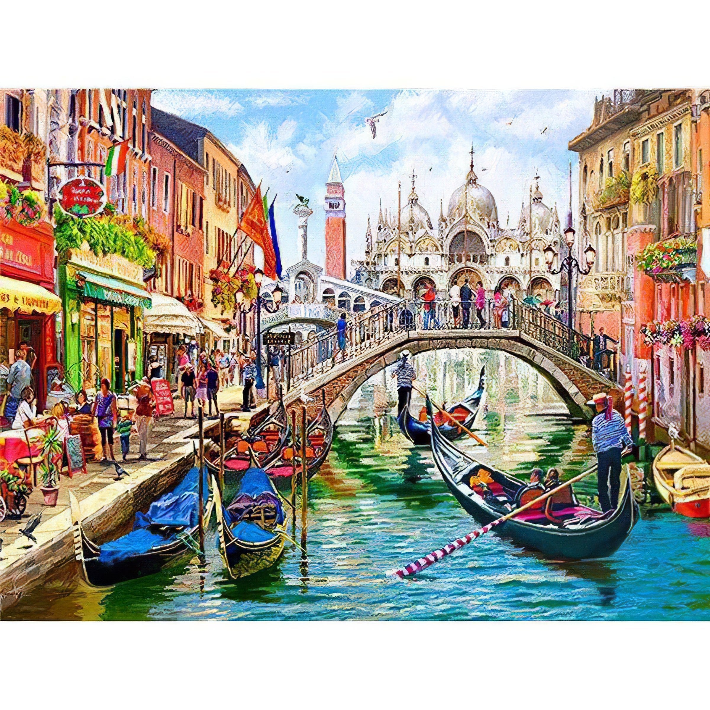Diamond Painting - Bootsfahrt auf den Kanälen von Venedig