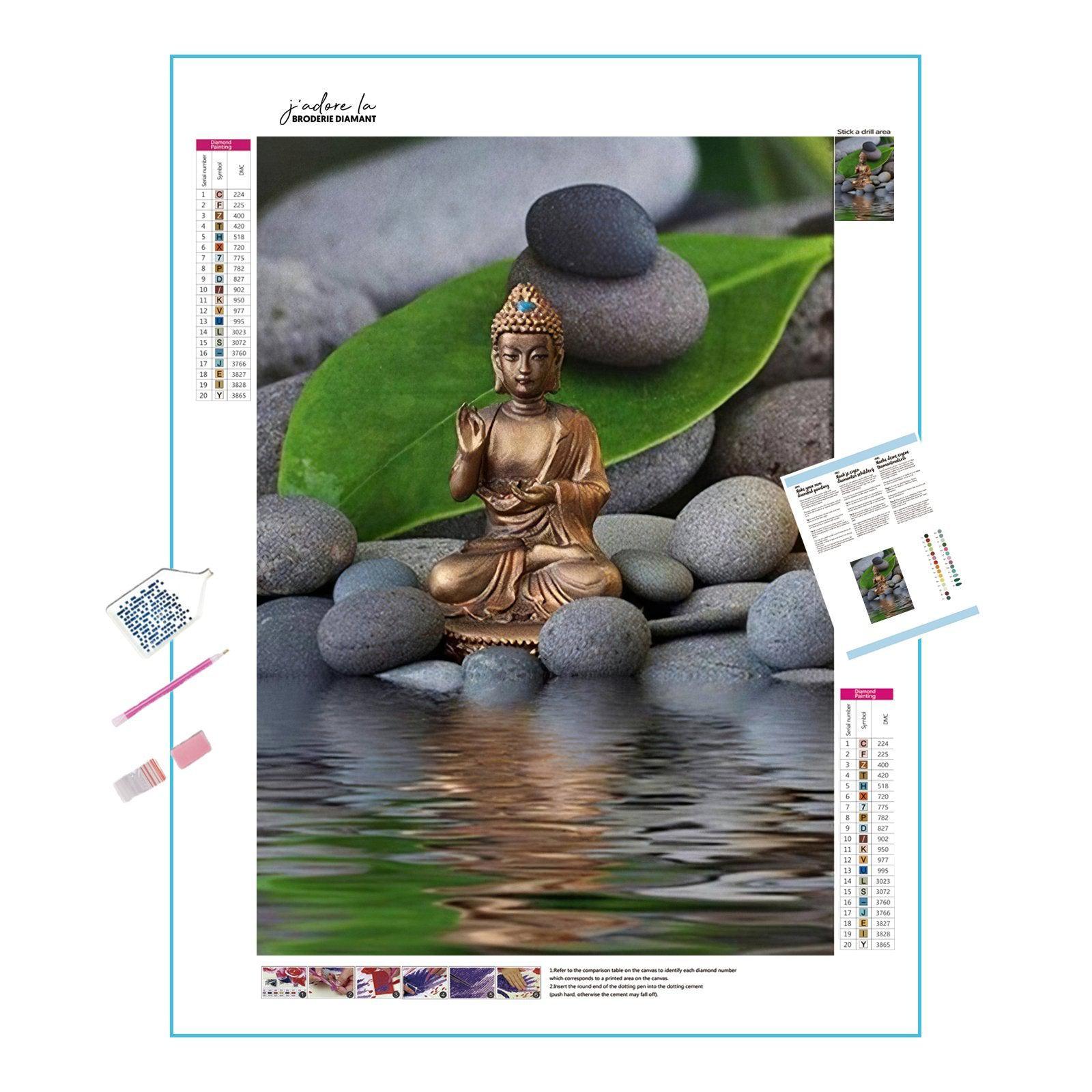 Diamond Painting - Buddha und Wasser
