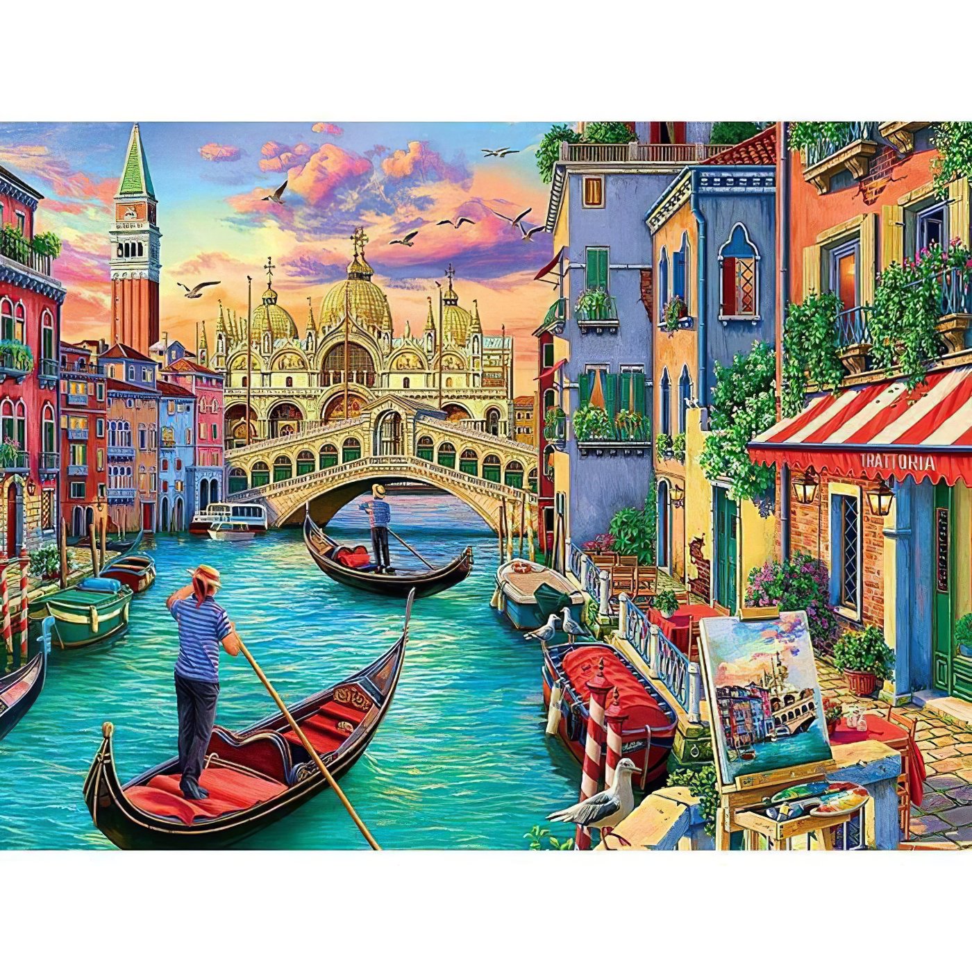 Diamond Painting - Venice Canal And Boats