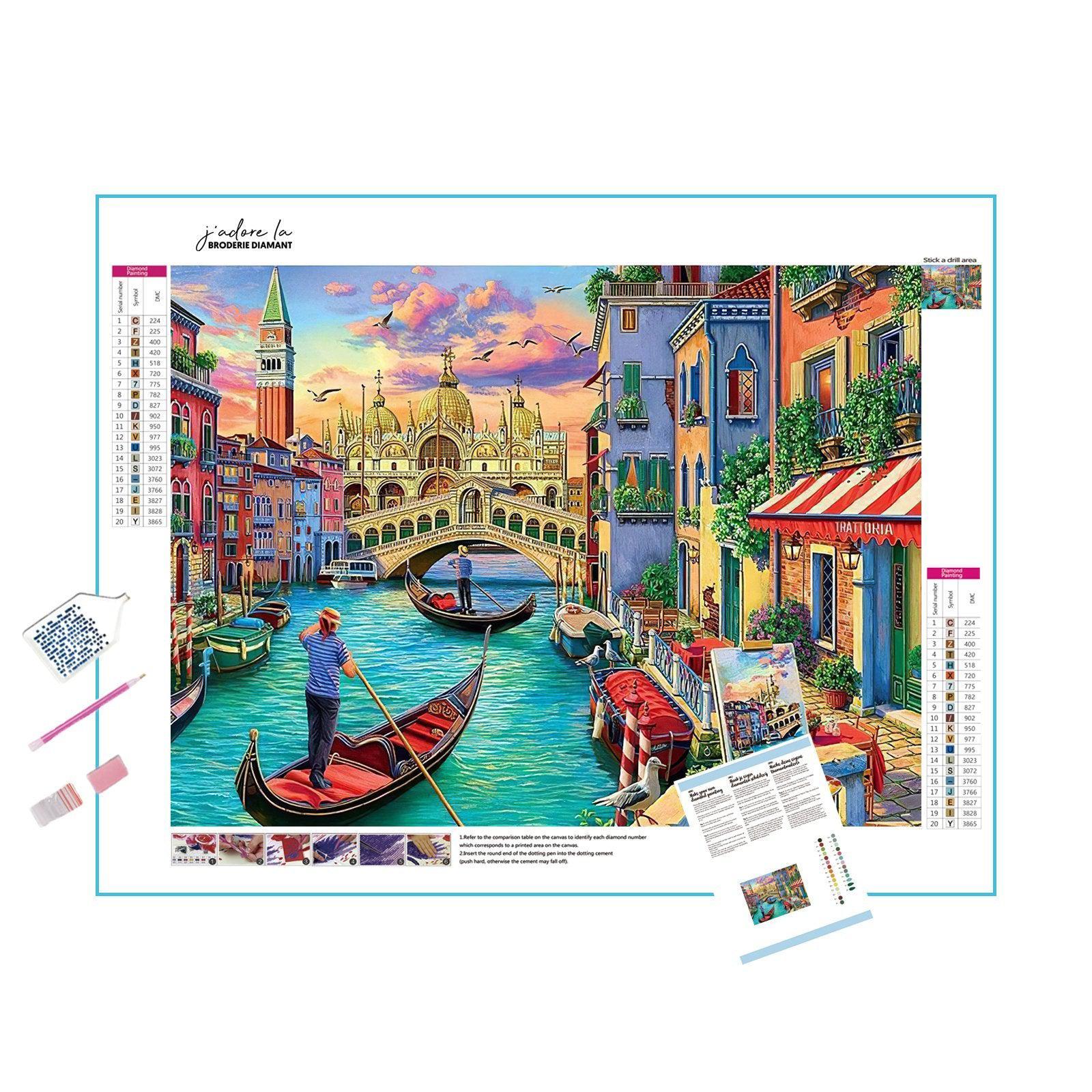 Diamond Painting - Venice Canal And Boats