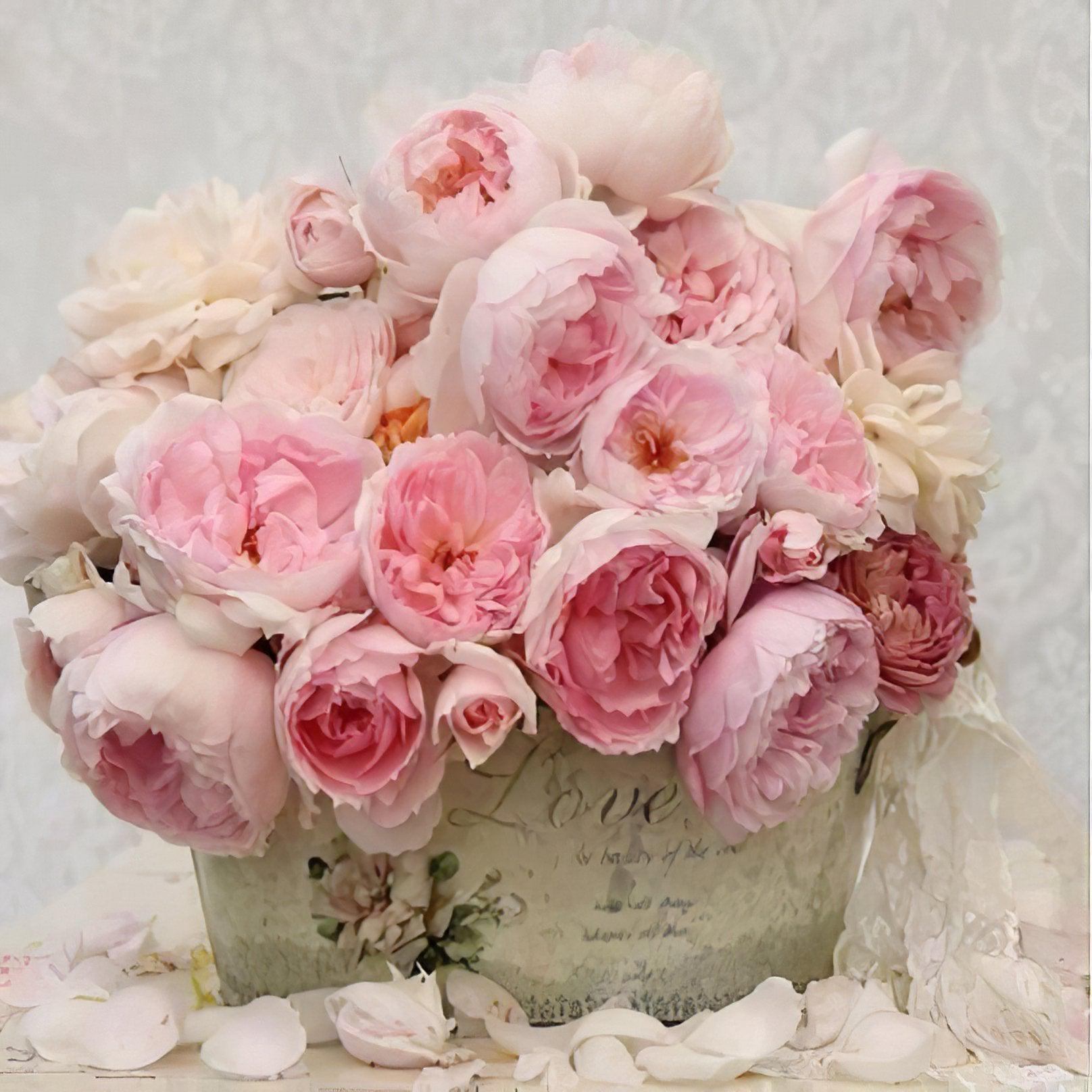 Diamond Painting - Erstaunlicher Blumenstrauß aus Rosen
